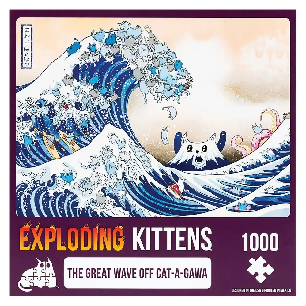 Exploding Kittens - The Great Wave of Cat-a-gawa - Puzzle