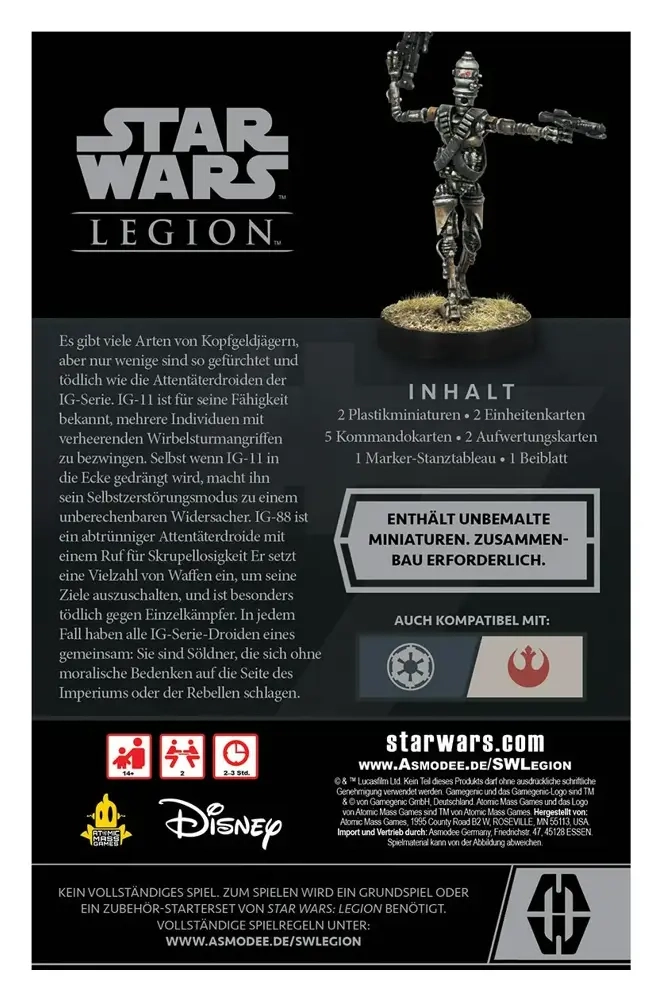 Star Wars: Legion – Attentäterdroiden der IG-Serie