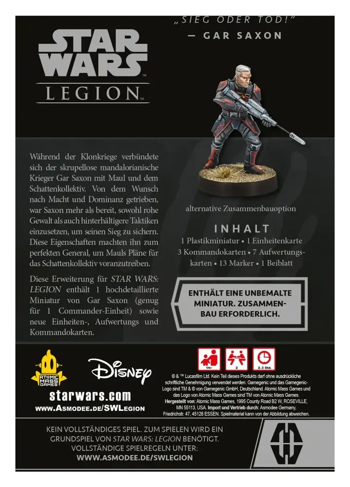 Star Wars: Legion – Gar Saxon