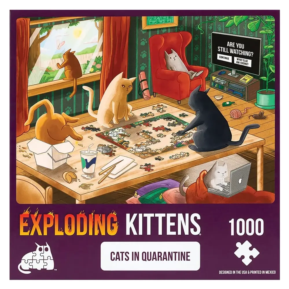 Exploding Kittens Cats in Quarantine Puzzle