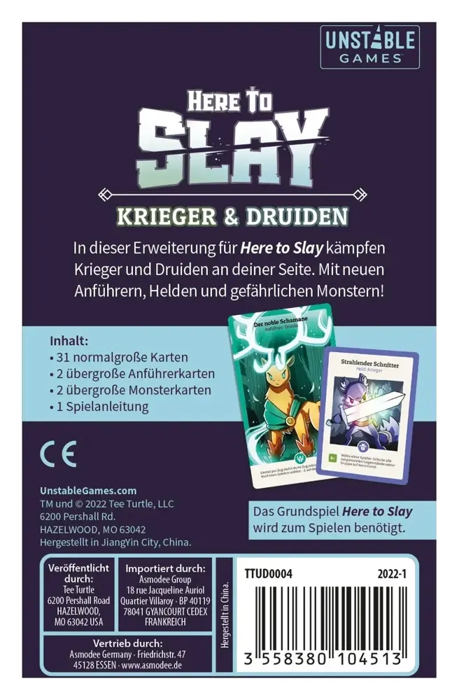 Here to Slay Erweiterung – Krieger & Druiden