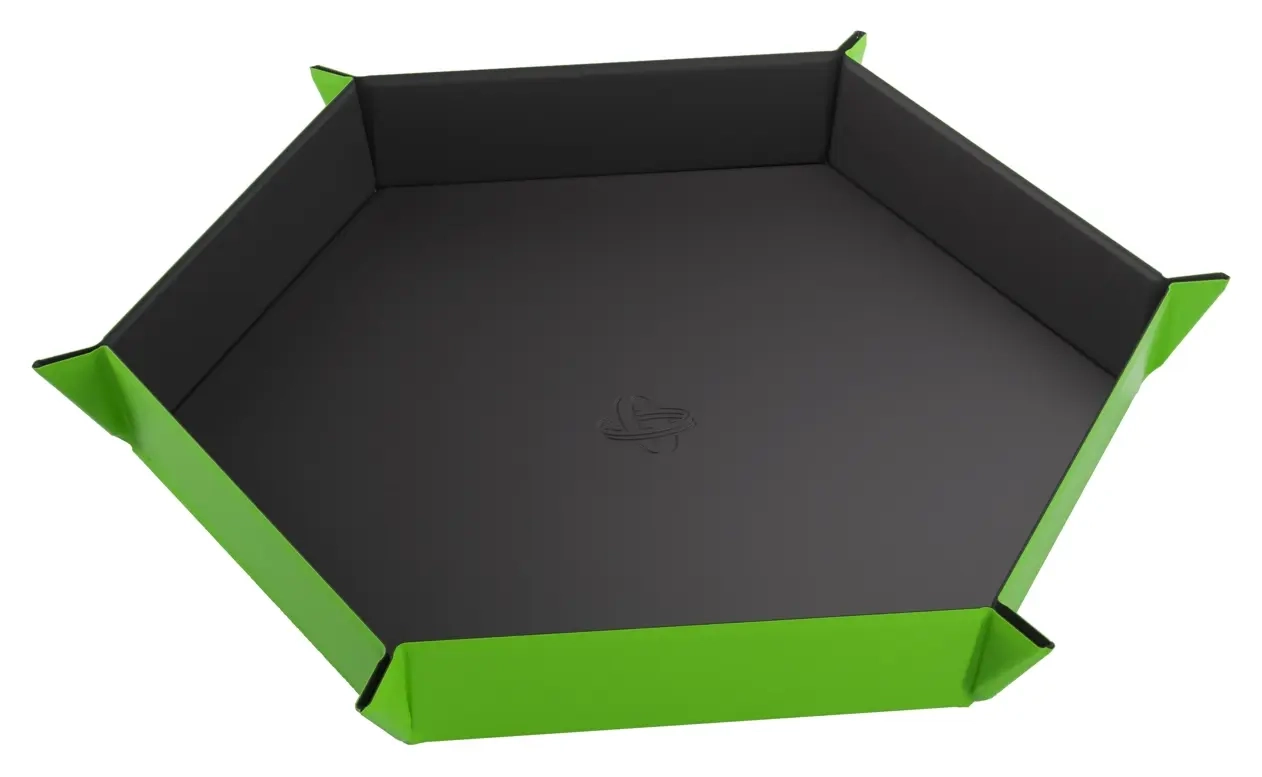 Magnetic Dice Tray Hexagonal Black/Green