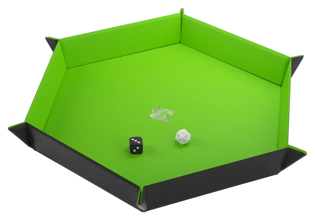 Magnetic Dice Tray Hexagonal Black/Green