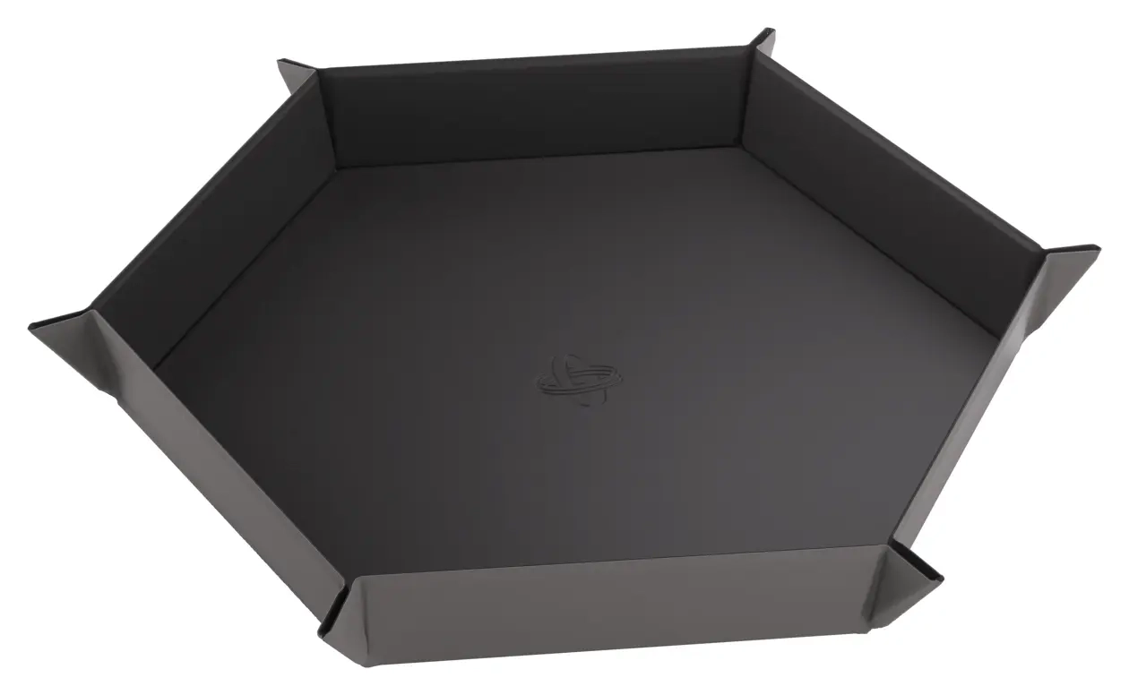 Magnetic Dice Tray Hexagonal Black/Gray