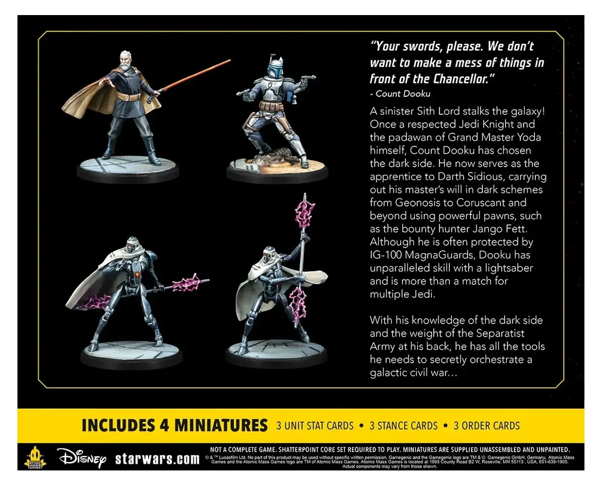 Star Wars: Shatterpoint - Twice the Pride – Count Dooku Squad Pack