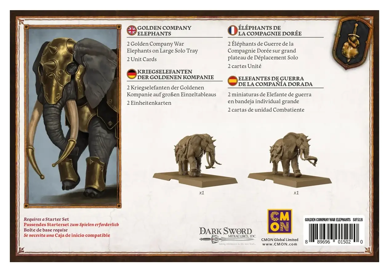 ASOIF Golden Company War Elephants (Kriegselefanten der Goldenen Kompanie)