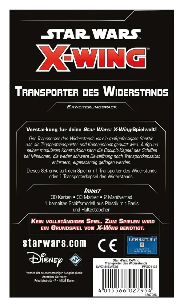 Star Wars: X-Wing 2.Edition - Transporter des Widerstands Erweiterungspack