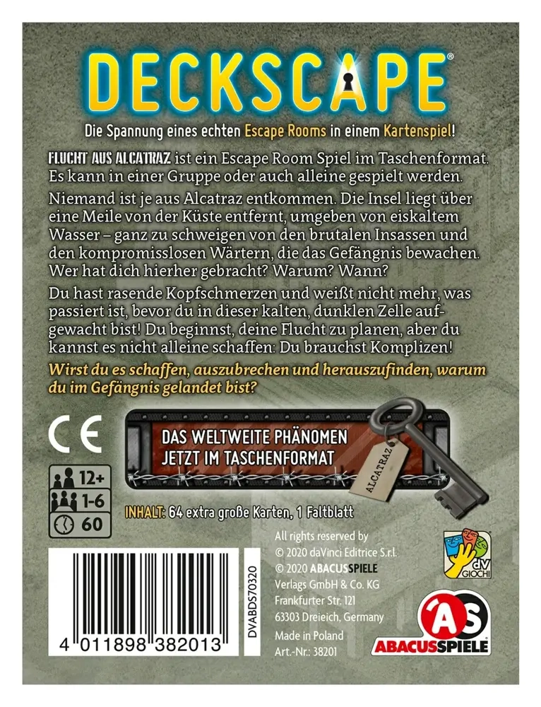 Deckscape – Flucht aus Alcatraz