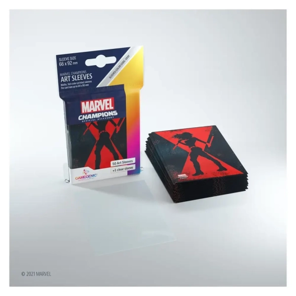 Gamegenic - Marvel Champions Art Sleeves - Black Widow (50 Sleeves)