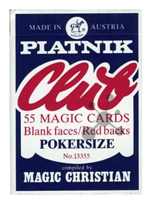 Magic Club Poker Blank/Red