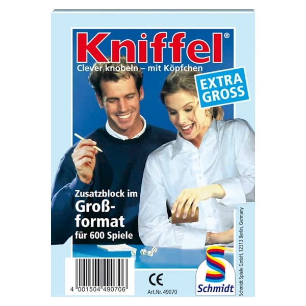 Grosser Kniffelblock 100 Blatt