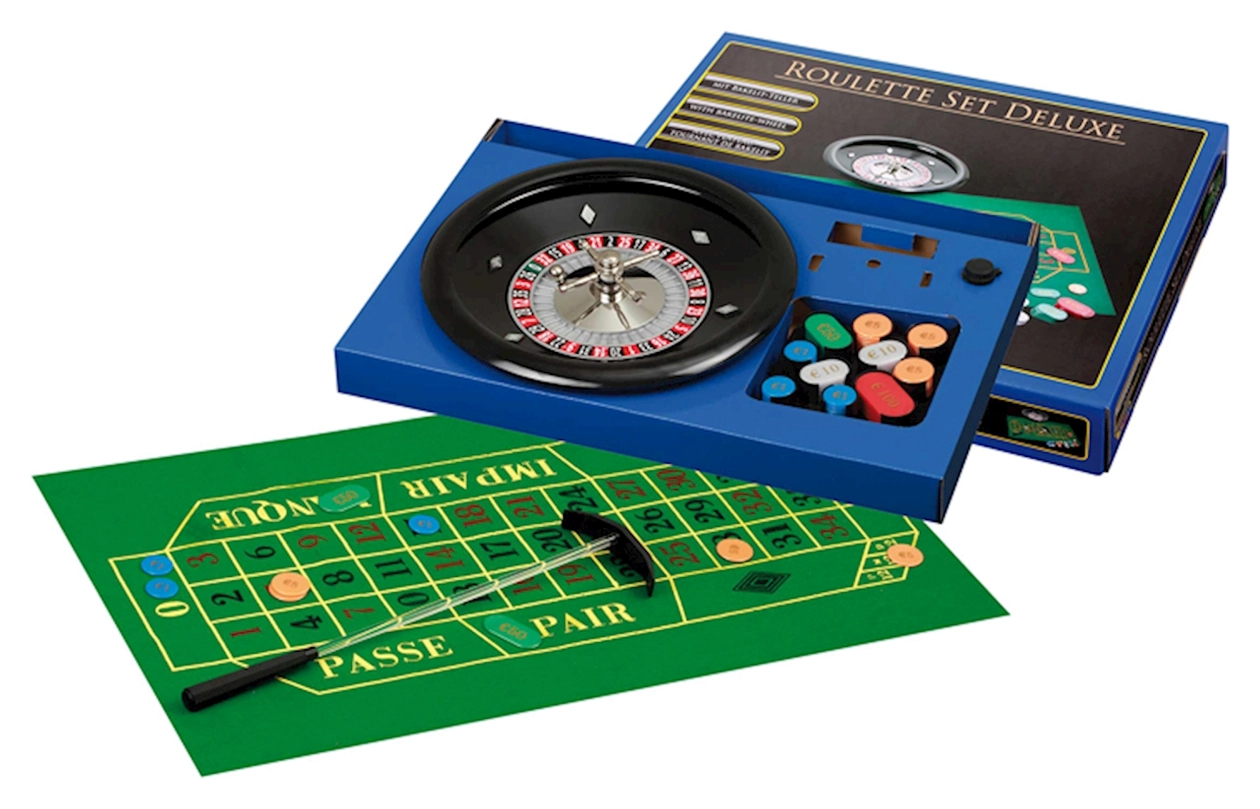 Roulette Set Deluxe - mit Bakalit-Teller