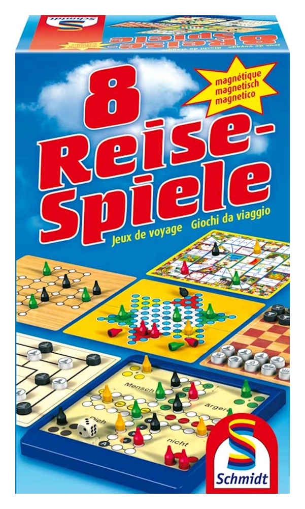 8 Reise-Spiele, magnetisch 