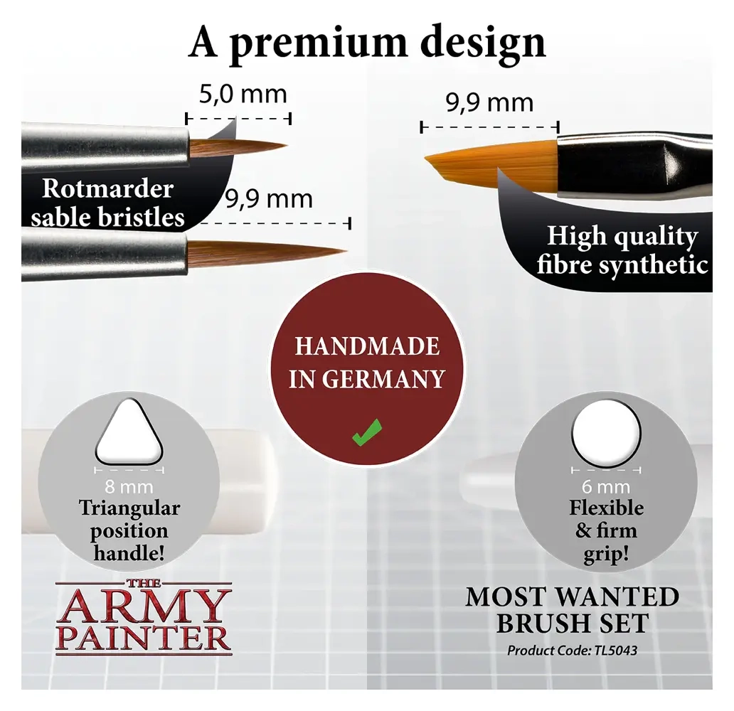 The Army Painter - Most Wanted Brush Set