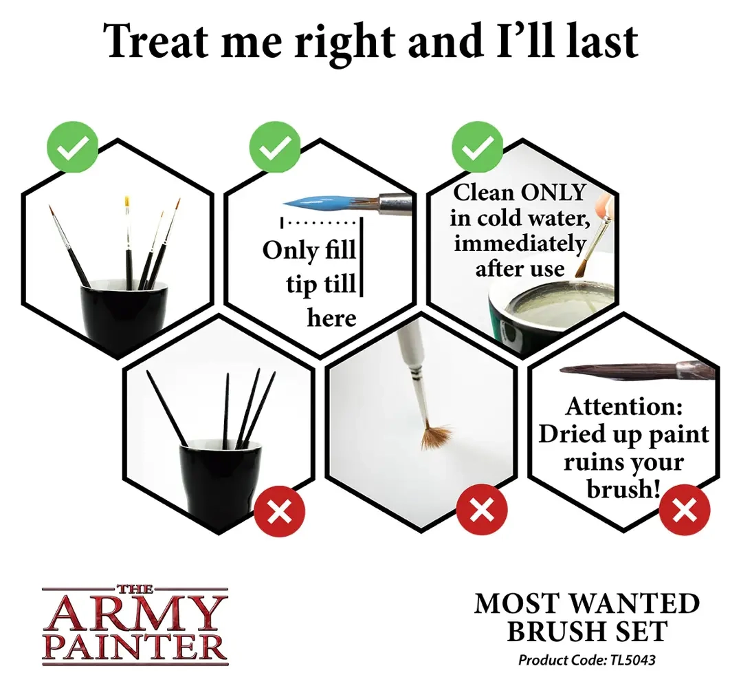 The Army Painter - Most Wanted Brush Set