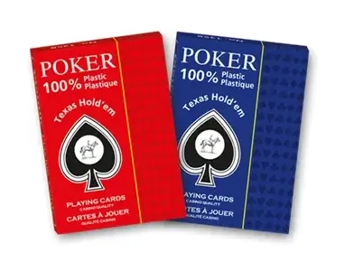 Playing Cards: 100% Plastic Poker Texas Hold´em - Corner Index