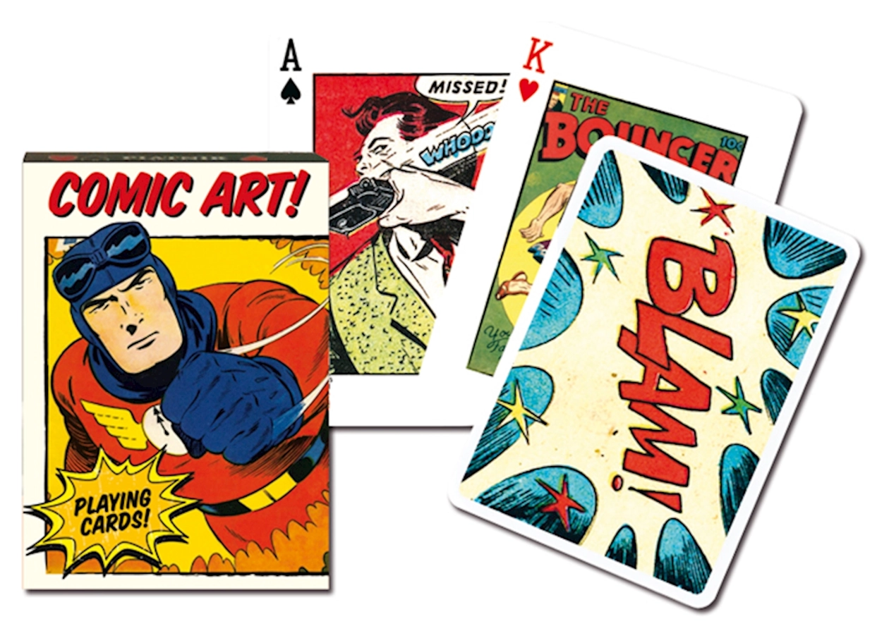 Collectors Cards Poker, Vintage Comic Art