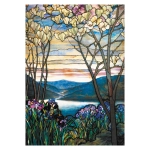 Magnolien und Iris, Tiffany