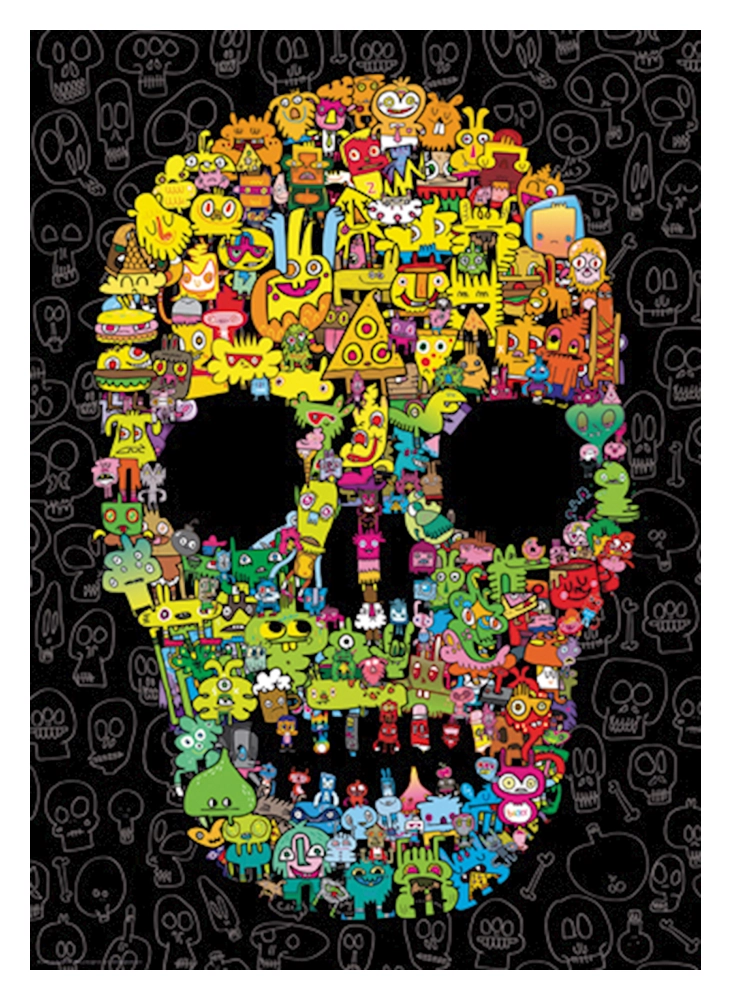 Jon Burgerman - Doodle Skull