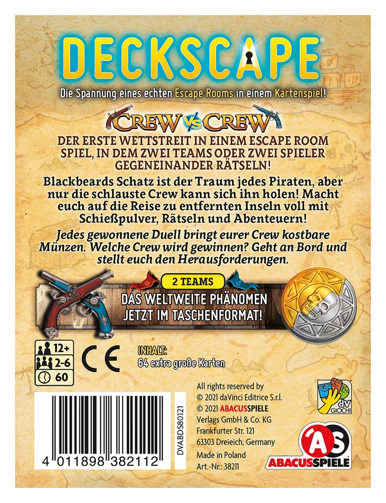 Deckscape – Crew vs Crew – Die Pirateninsel