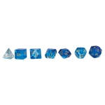 Würfelset RPG Crystal blau