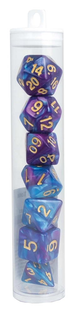 Würfelset RPG Two Tone blau/lila