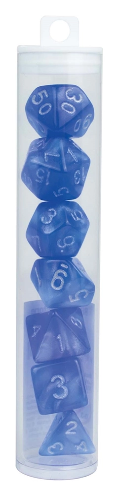 Würfelset RPG Moonstone blau