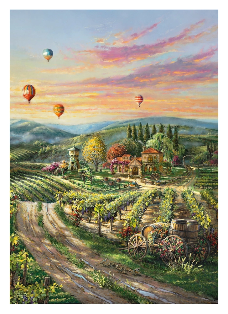 Peaceful Valley Vineyard - Thomas Kinkade