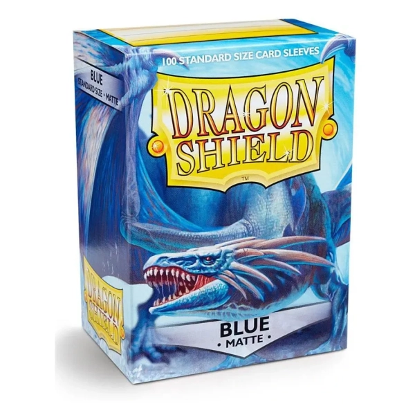 Dragon Shield Standard Sleeves - Matte Blue (100 Sleeves)