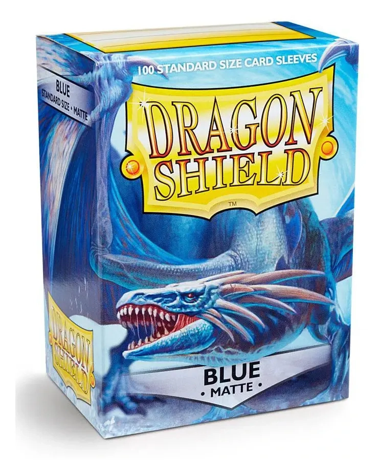 Dragon Shield Standard Sleeves - Matte Blue (100 Sleeves)