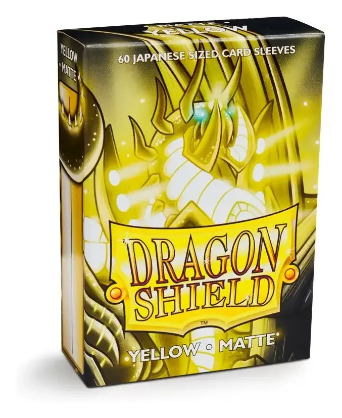 Dragon Shield Small Sleeves - Japanese Matte Yellow (60 Sleeves)