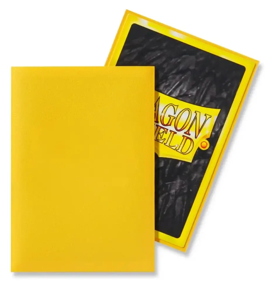 Dragon Shield Small Sleeves - Japanese Matte Yellow (60 Sleeves)