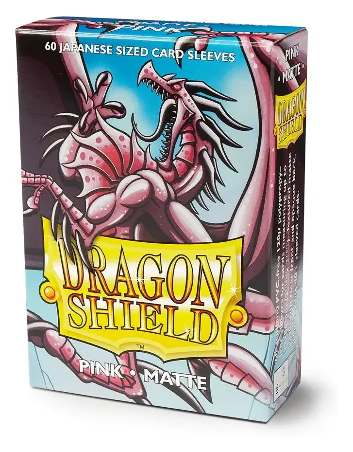 Dragon Shield Small Sleeves - Japanese Matte Pink (60 Sleeves)